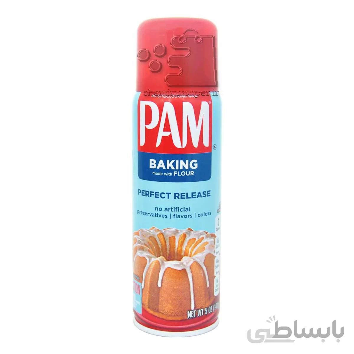 اسپری روغن کانولا با آرد ( مخصوص آشپزی ) ۱۴۰ گرم پم – pam