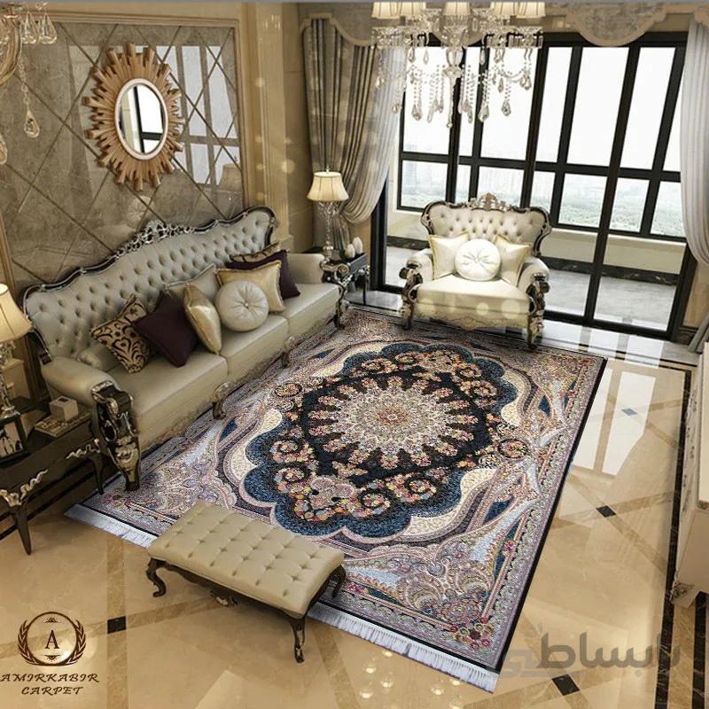 فرش ۱۲۰۰ شانه طرح باغ ملک