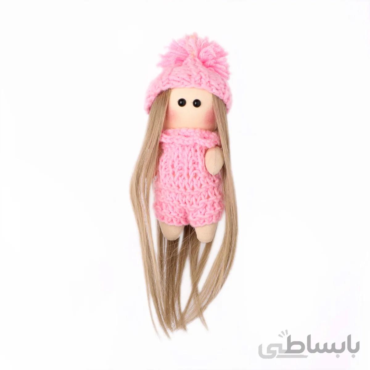 عروسک دختر مو بلند صورتی
