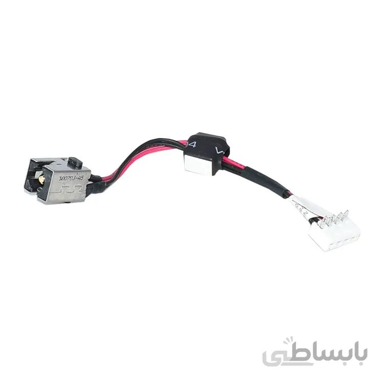 سوکت شارژ کد 5058 لپ تاپ توشیبا T215 ا Toshiba Satellite T215 DC jack connector replacement