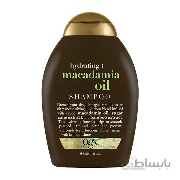 شامپو مو او جی ایکس مدل Macadamia Oil حجم 385 میلی لیتر