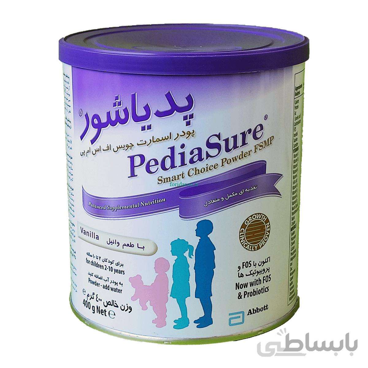 پودر مکمل غذایی پدیاشور ابوت مناسب کودکان ۲ تا ۱۰سال 400 گرم ا Abbott Pedia Sure Complete
