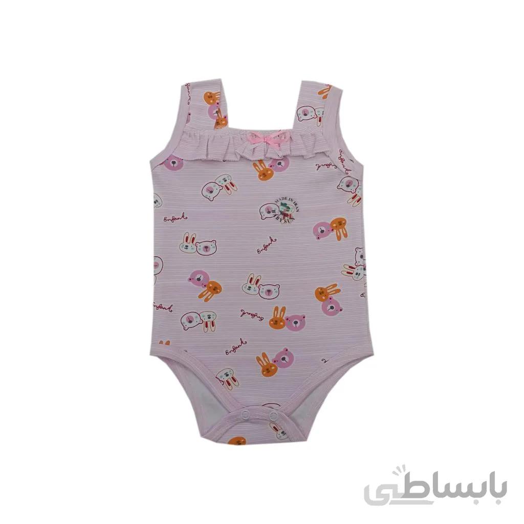 زیردکمه رکابی نوزادی بی بی سان طرح خرگوش و خرس