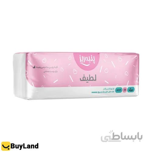 نوار بهداشتی پنبه ریز مدل مدل Large-Blue بسته 10 عددی ا Panberes Large-Blue