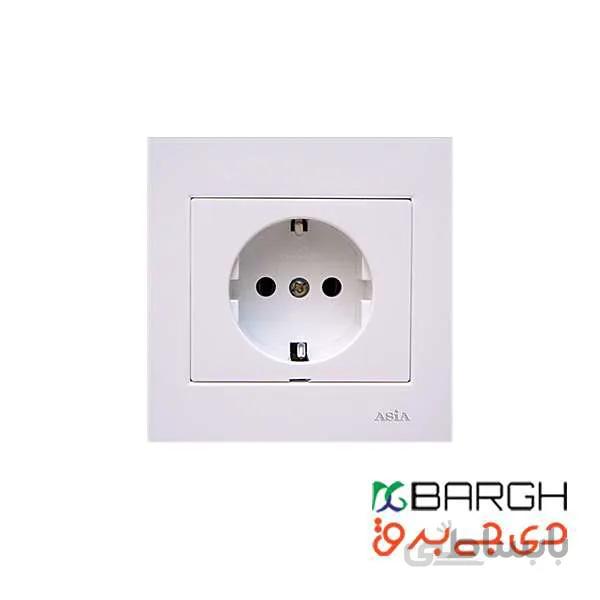 پریز ارت دار مدل الماس آسیا الکتریک
