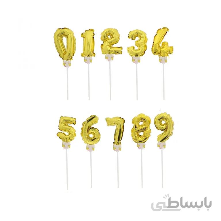 بادکنک فویلی اعداد رو کیکی مدل STFN128