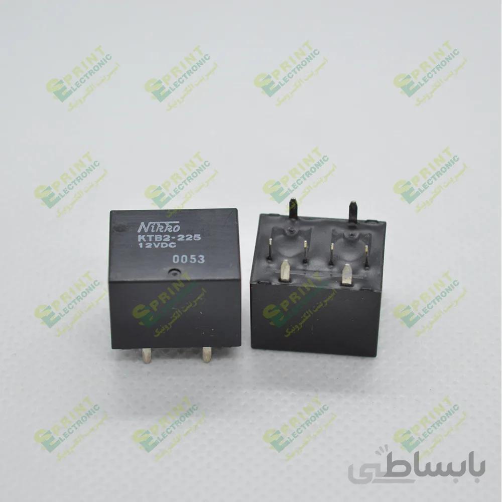 رله 12 ولت ماشینی دوبل 8 پایه 30 آمپر NIKKO KTB2-225