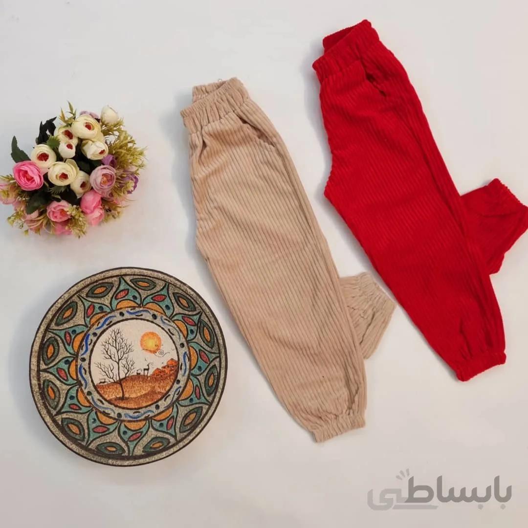 اسلش مخمل کبریتی دخترونه