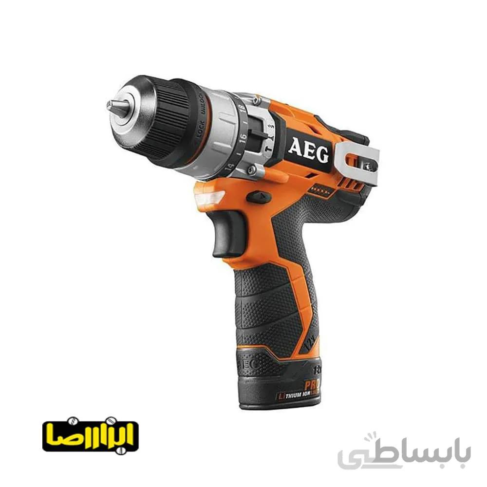 دریل چکشی شارژی AEG مدل BSB12C2+BHJ12C