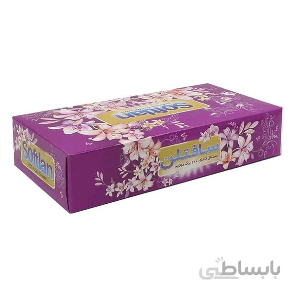 دستمال دولایه باغ بهشت 100برگ - سافتلن