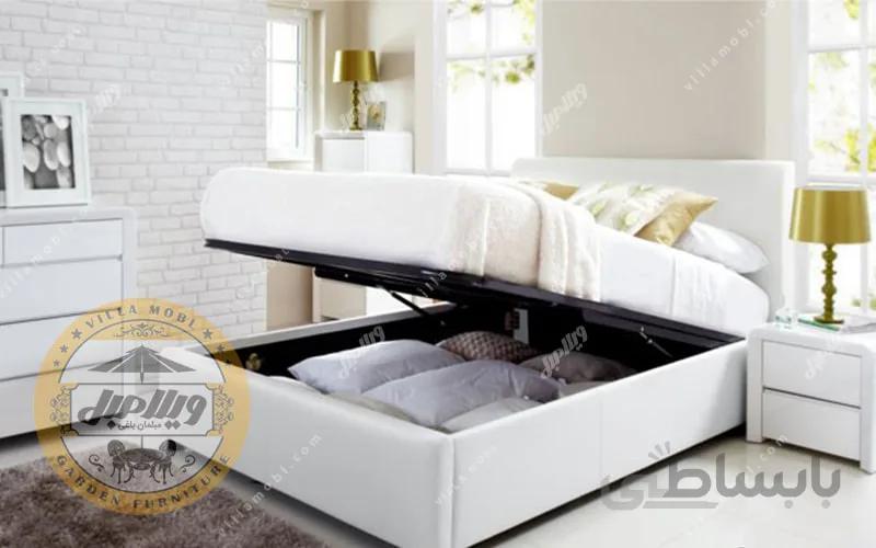 تخت باکس ثابت و جک دار و تاج باکس دو نفره