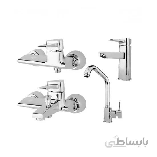 ست شیر مدل سورنا کروم راسان ا set sorena chrome rassan