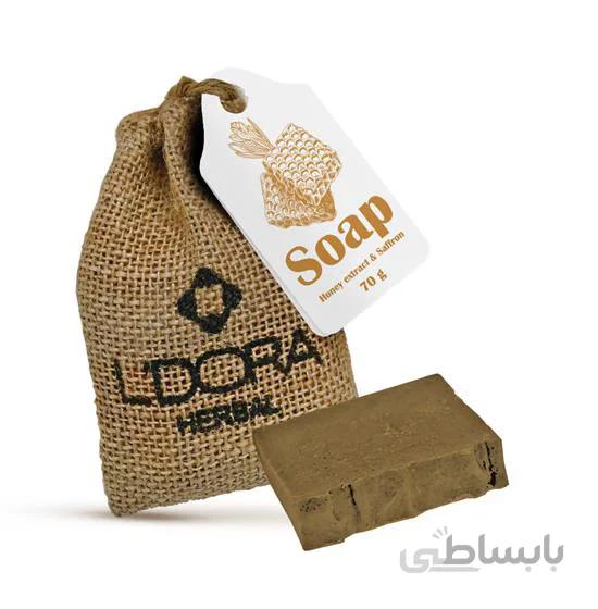 صابون گیاهی حاوی عصاره‌عسل و زعفران 70 گرمی