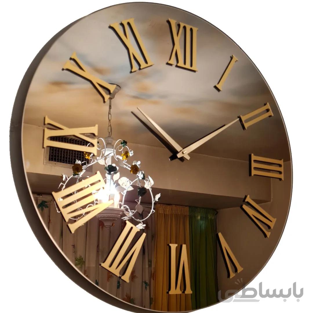 ساعت دیواری آینه ی فوق العاده زیبا در 10 طرح مختلف - نقره‌ای ا clock Mirror