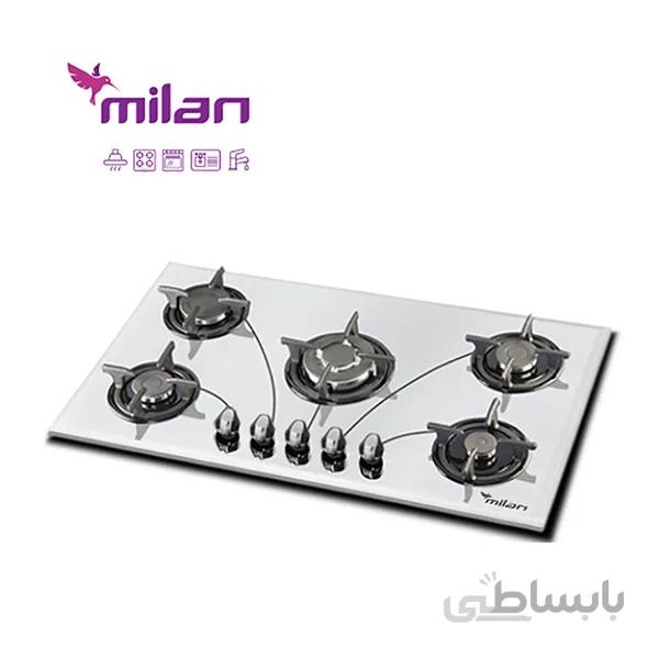 اجاق گاز رومیزی 5 شعله میلان G80