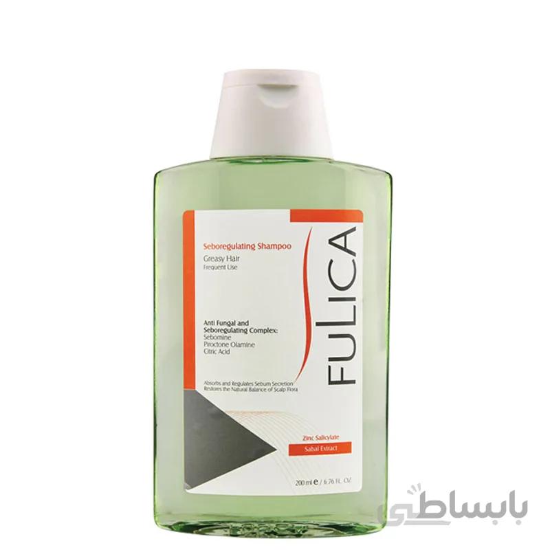 شامپو موی سر فولیکا مناسب موهای چرب حجم 200 میل ا Fulica Seboregulating Shampoo For Oily Hair 200ml