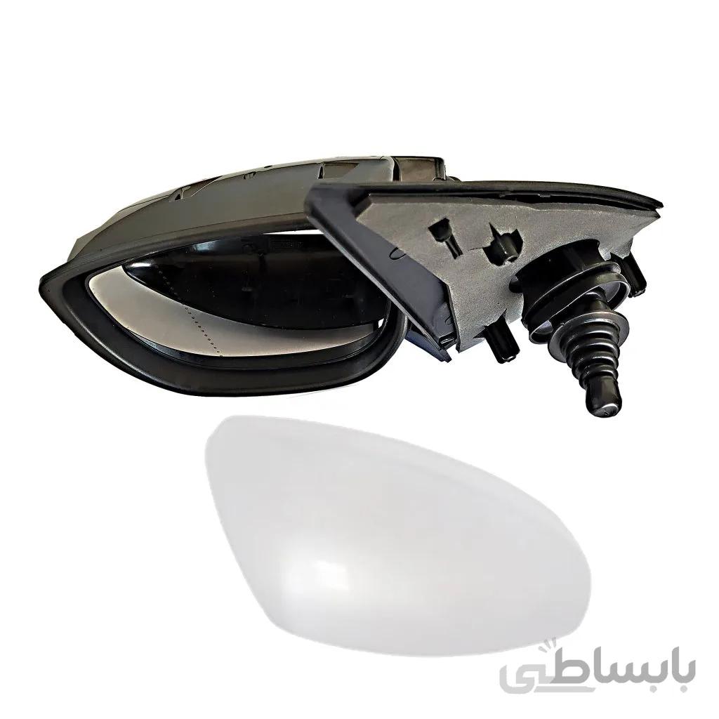 آینه بغل چپ پژو 206 راهنمادار ( مدل 207 ) فلاپ سفید کاوج