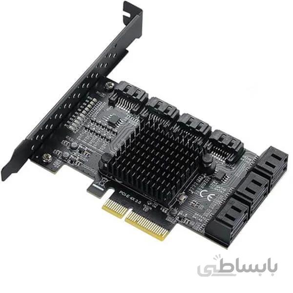 کارت SATA III ده پورت PCI-e