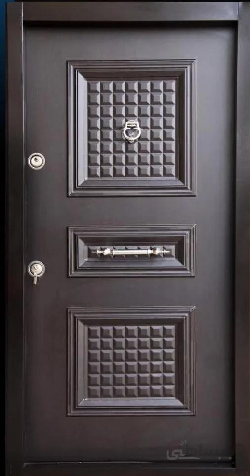 درب ضد سرقت سه قاب برجسته - 110*210 / چپ بازشو