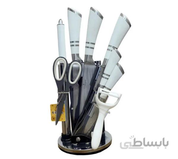 سرویس چاقو آشپزخانه 9 پارچه یونیک مدل UN-91