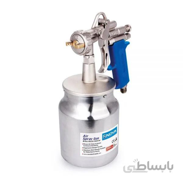 پیستوله رنگ G70 (کاسه زیر) با نازل 1.8 میلیمتر نووا مدل NTS-2918 ا Nova Air Spray Gun G70 1.8 mm NTS-2918