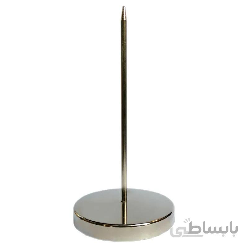 سیخ کاغذ پایه استیل رومیزی مدل DL کد 85201