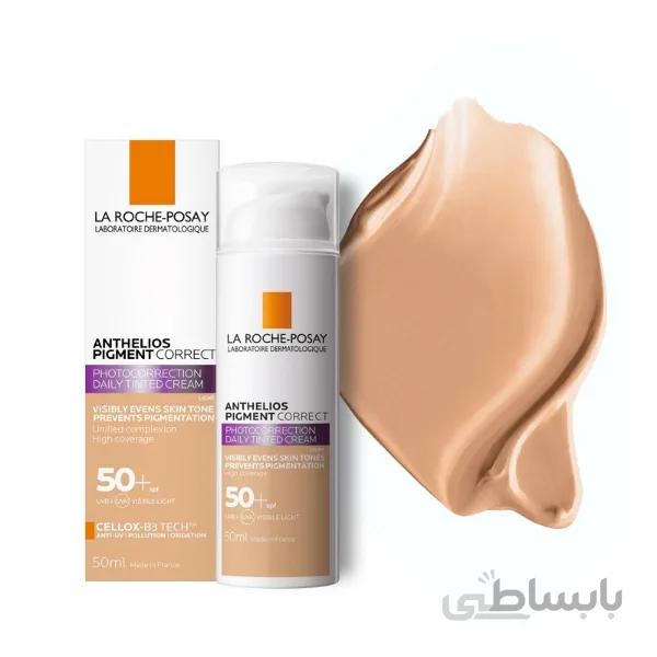 کرم ضد آفتاب رنگی +SPF50 آنتلیوس پیگمنت کارکت لاروش پوزای (رنگ روشن)