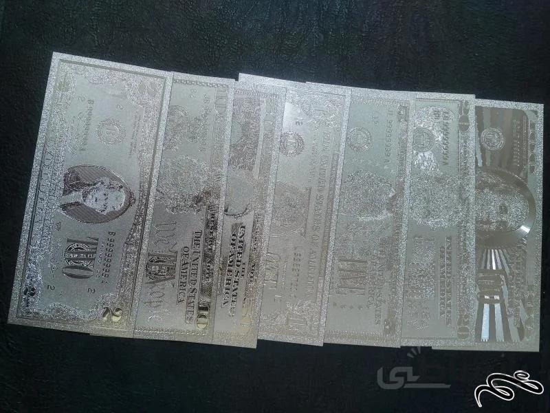 فول ست دلار امریکا اب نقره کاری شده