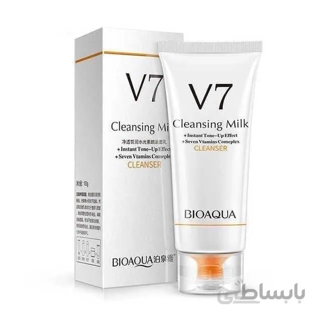 شیر پاک کن V7 (ویتامین) بیوآکوا BIOAQUA V7 cleansing milk