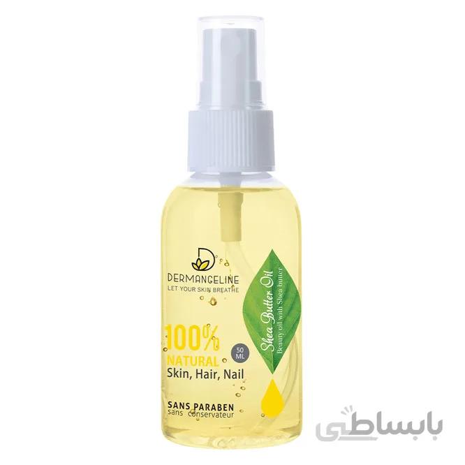 روغن شی باتر ضد چروک مناسب پوست خشک Shea Butter درم انجلین 50 میلی لیتر