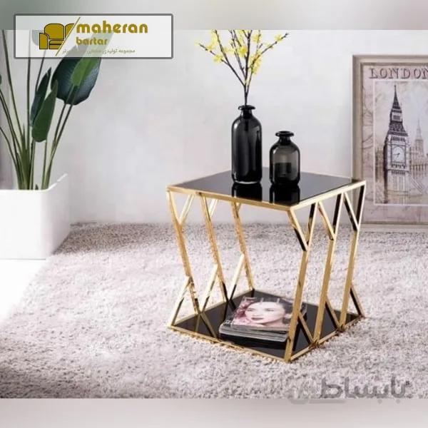 میز عسلی استیل طرح هلیا Helia