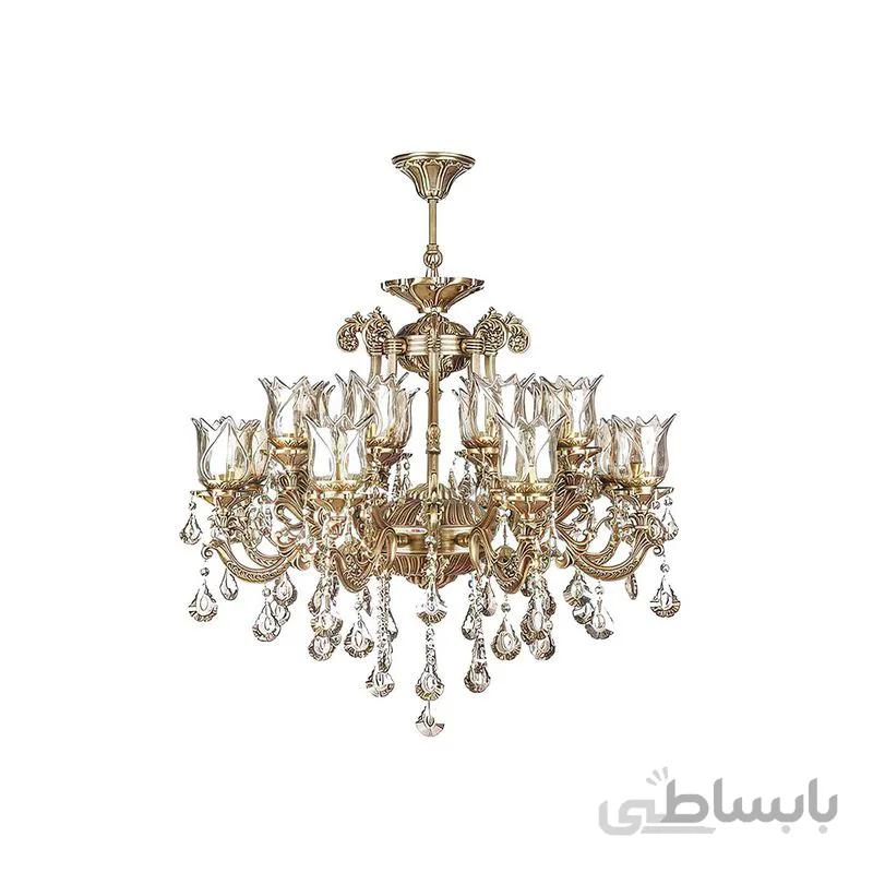 لوستر 16 شعله چشمه نور مدل S3594/8-8-A