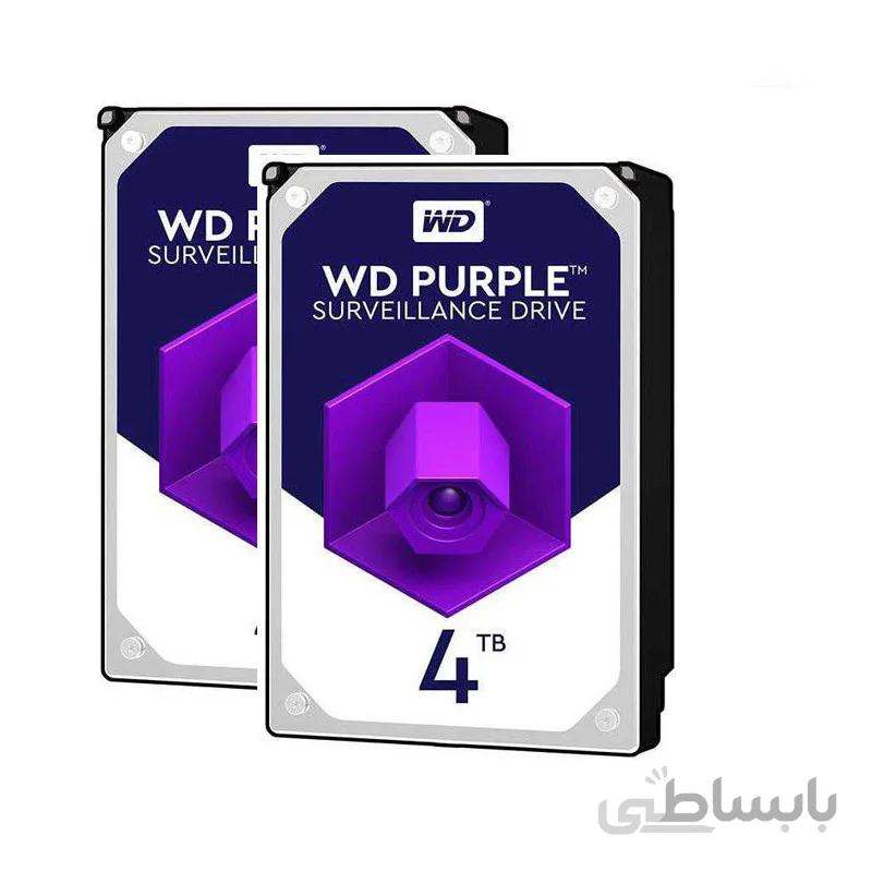 هارددیسک اینترنال وسترن دیجیتال مدل WD40PURX ظرفیت 4 ترابایت بسته دو عددی