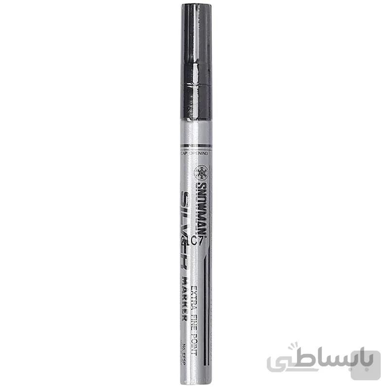 ماژیک نقره ای رنگ ثابت اسنومن مدل Snowman EFSP