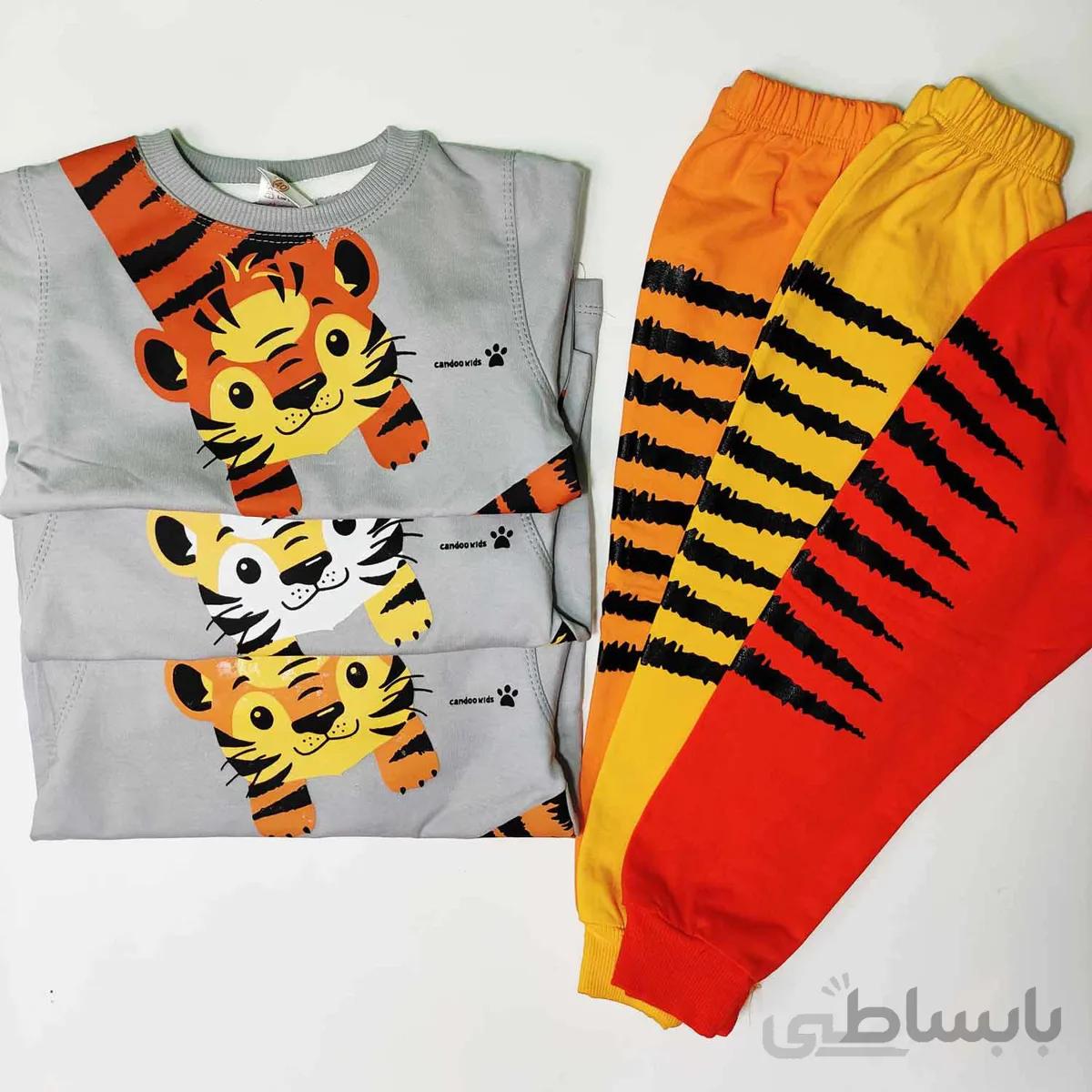 ست بلوز شلوارببری تمام پنبه کد:9059