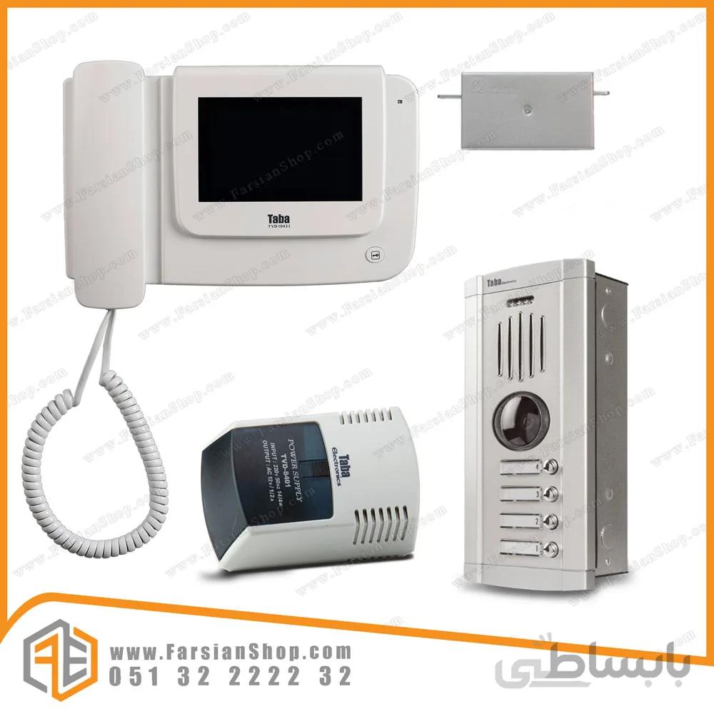 پکیج کامل آیفون تصویری تابا مدل 1043 با پنل 1860 سهند