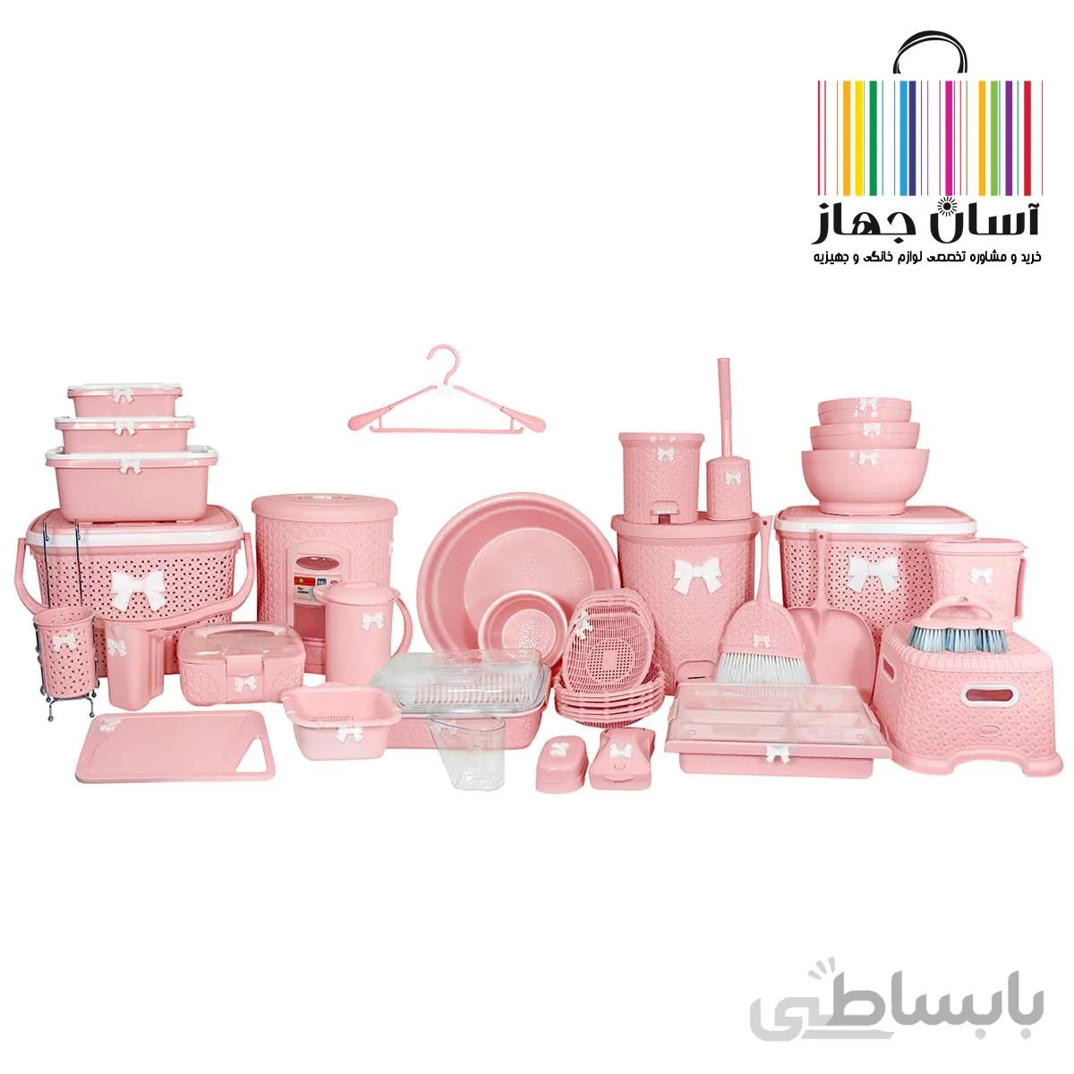 سرویس 58 پارچه جهیزیه عروس بازن مدل لایف