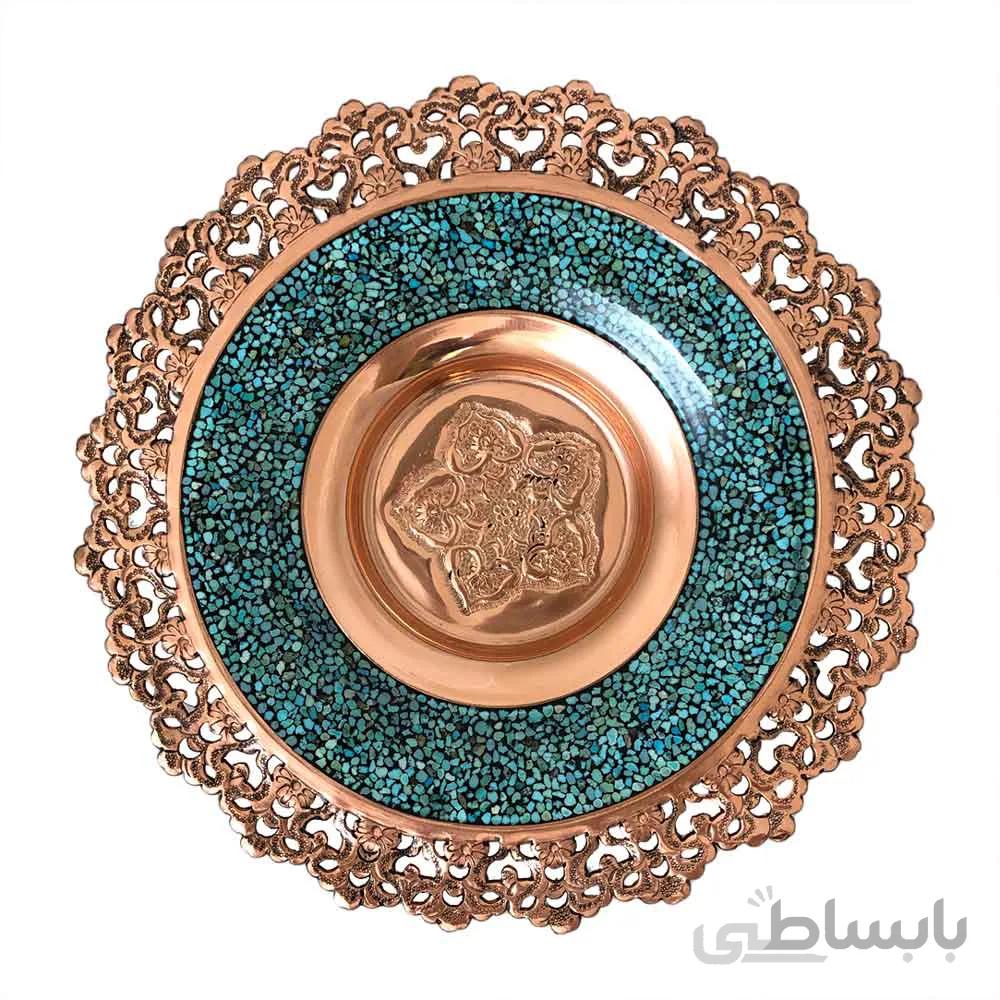 بشقاب فیروزه کوب شبکه بری