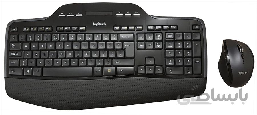 کیبورد و ماوس بیسیم لاجیتک مدل MK710 با حروف فارسی ا Logitech MK710 Wireless Desktop Keyboard and Mouse With Persian Letters