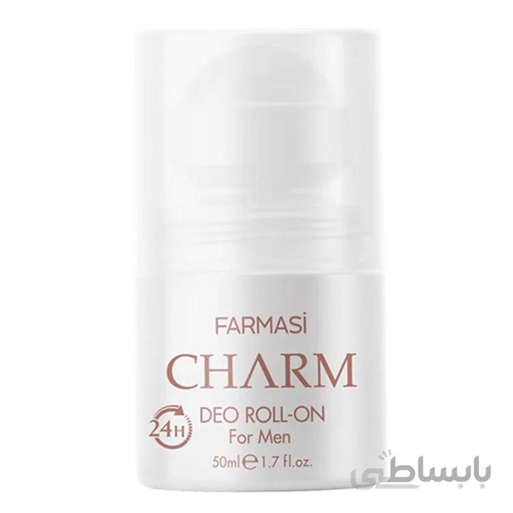 رول دئودورانت مردانه 24 ساعته Charm فارماسی حجم 50 میل