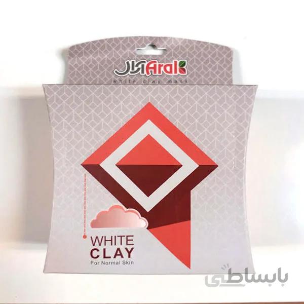 ماسک خاک رس سفید آرال