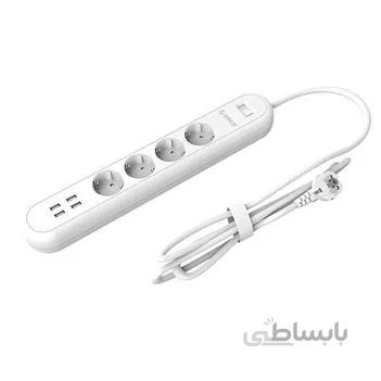 محافظ برق اوریکو ODE-4A4U-EU ا Orico ODE4A4U EU Power Strip With 4 Outlers