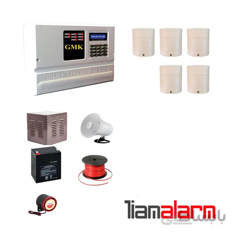 پکیج دزدگیر اماکن باسیم مدل جی ام کا سیم کارتی و تلفنی GM910PR5