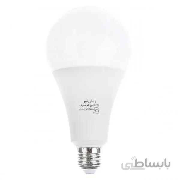 لامپ ال ای دی 25 وات زمان نور مدل Bulb پایه E27 ا Zaman Noor Bulb 25W LED Lamp E27
