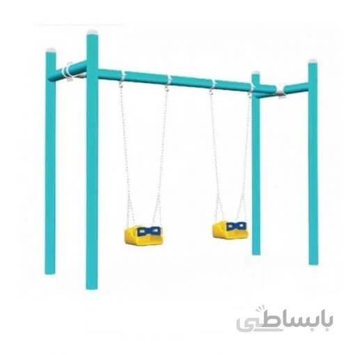 تاب دو نفره فلزی رنگ آبی