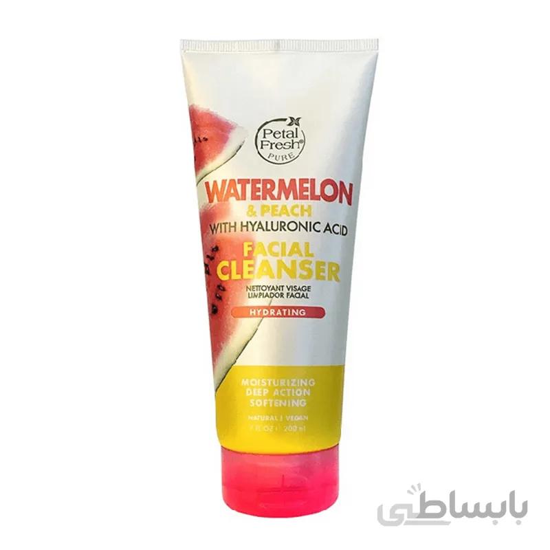ژل شستشوی صورت هندوانه و هلو آبرسان پوست پتال فرش حجم 200 میل ا Petal Fresh Watermelon & Peach Facial Cleanser
