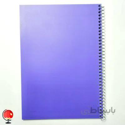 دفتر سیمی 50 برگ رنگ بنفش