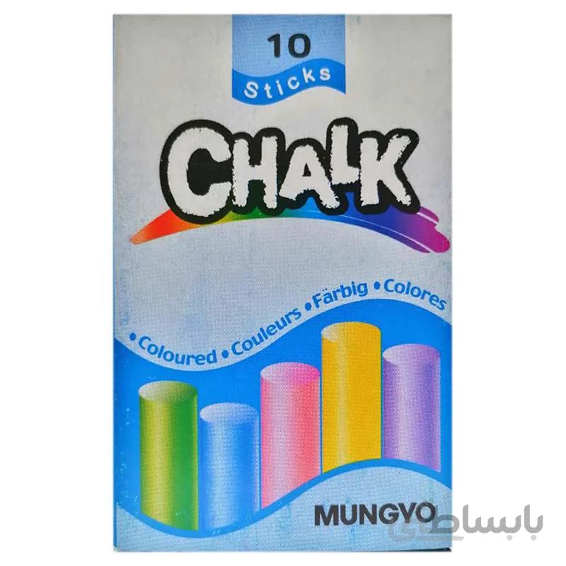گچ رنگی تخته سیاه مانگیو بسته 10 رنگ