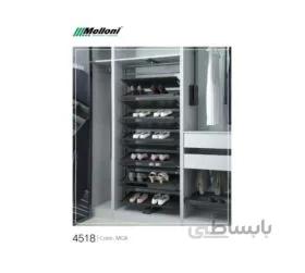 جا کفشی گردان 8 طبقه ملونی کد ws4518c موکا