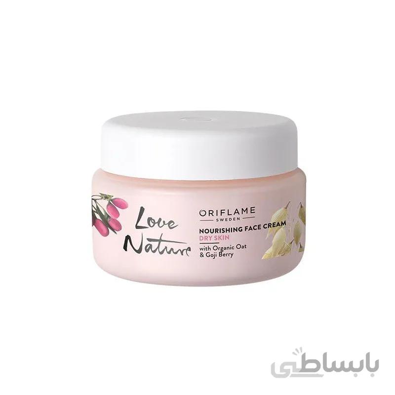 کرم صورت پوست خشک لاونیچر 34862 ا LOVE NATURENourishing Face Cream with Organic Oat & Goji Berry 34862